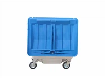 Mülleimer aus verzinktem Stahl